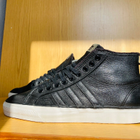Adidas  NIZZA highs black leather  ,  номер 43, 1/3, снимка 3 - Кецове - 44864003
