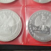 Юбилейни сребърни монети 10 Euro , снимка 7 - Нумизматика и бонистика - 32904911