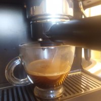 Кафе машина Саеко Арома оригинална италианска, с месингова ръкохватка с крема диск , снимка 3 - Кафемашини - 35477764