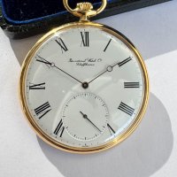 IWC 18k златен джобен часовник, снимка 1 - Джобни - 43592074