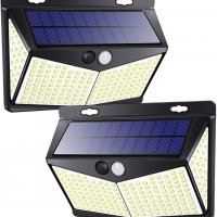  2бр- 208 LED Соларна водоустойчива градинска лампа, снимка 1 - Соларни лампи - 32287432