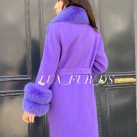 Луксозно палто КАШМИР И ЛИСИЦА, С и М размер, снимка 6 - Палта, манта - 21737017