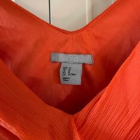 Рокля бална къса оранжева прегърни ме, марка Н&М, снимка 3 - Рокли - 43289501