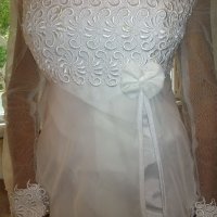 Булчинска, сватбена рокля и обувки , снимка 3 - Сватбени рокли - 38387416