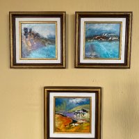 Три картини на худ. Кънчо Пенев/маслени бои, снимка 17 - Картини - 44128337