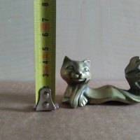 месингова статуетка-коте, снимка 2 - Други ценни предмети - 39554909