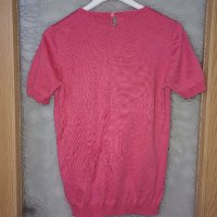 Розов пуловер от алпака, вълна кашмир  М-L, снимка 2 - Блузи с дълъг ръкав и пуловери - 43341602