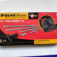 GearWrench GearDriver 6 броя КАЧЕСТВЕНА ОТВЕРТКА дръжка със сменяеми накраиници, снимка 4 - Куфари с инструменти - 35098604