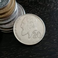 Mонета - Кипър - 20 цента | 1991г., снимка 1 - Нумизматика и бонистика - 28609835