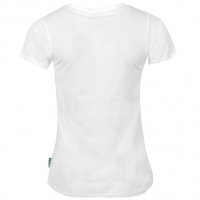  Страхотна тениска с къс ръкав в бял и розов цвят с щампа " Kickers ",внос от Англия-35%полиестер-65, снимка 2 - Спортни екипи - 27492134