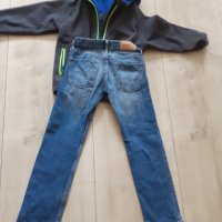 Дънки H&M + суитчър 128см, снимка 8 - Детски панталони и дънки - 43029053