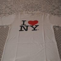 Оригинална детска тениска с къс ръкав I LOVE NY за 6-7 год., снимка 1 - Детски Блузи и туники - 37384384