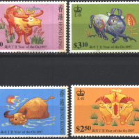 Чисти марки Година на Бика 1997 от Хонг Конг, снимка 1 - Филателия - 36549769