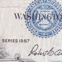 1 долар 1957 г. САЩ, снимка 2 - Нумизматика и бонистика - 44857602