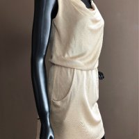 Уникална рокля в златист цвят КОД 47, снимка 1 - Рокли - 26953998