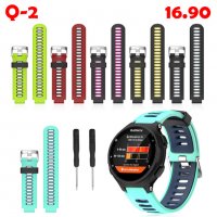 Силиконова каишка Garmin Forerunner 25/220/230/235/620/630/735XT, снимка 3 - Каишки за часовници - 37777380