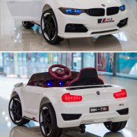 Акумулаторен КОЛА тип BMW M3  Металик боя 12V с меки гуми с Кожена седалка MP3 плейър Модел 2022 г.	, снимка 16 - Детски велосипеди, триколки и коли - 37299379
