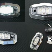 Диодни Лед LED светлини габарити за камион БЕЛИ 12-24V , снимка 3 - Аксесоари и консумативи - 35423391