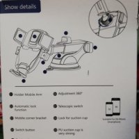 Стойка  за телефон за кола защипване car holder/ iron man за iPhone, Samsung Galaxy, снимка 3 - Аксесоари и консумативи - 27441987