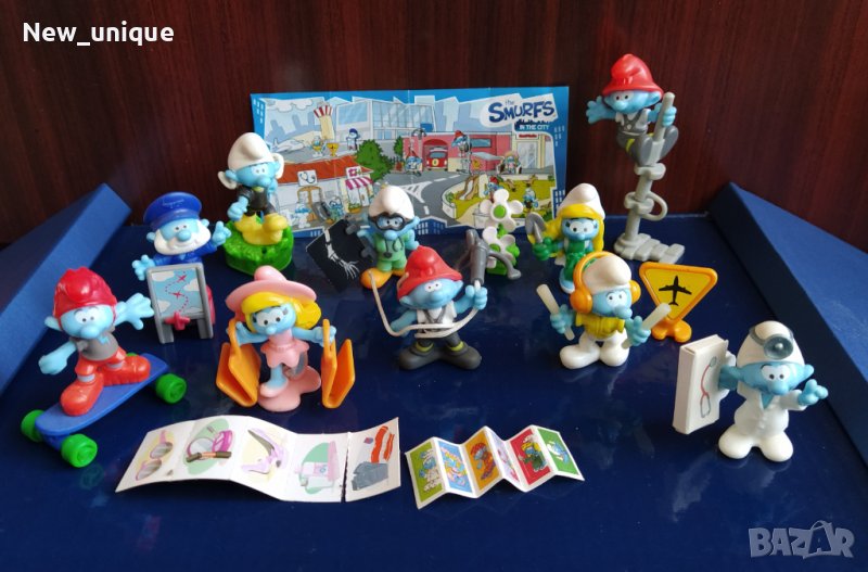 Киндер играчки от серията "Смърфовете в града" от 2018 г., снимка 1