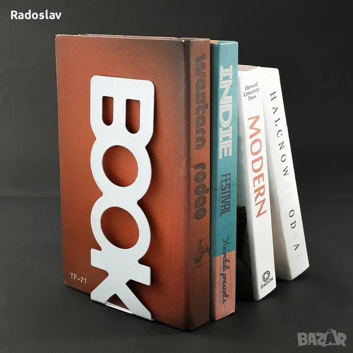 Държачи (стойки) за книги 2 броя, снимка 1