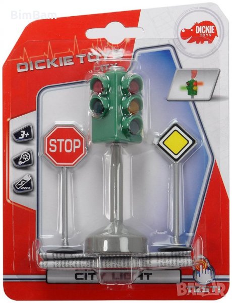 Комплект светофар със знаци Dickie Toys, снимка 1