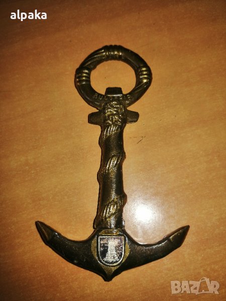 Продавам бронзова котва - отварачка, сувенир България, снимка 1