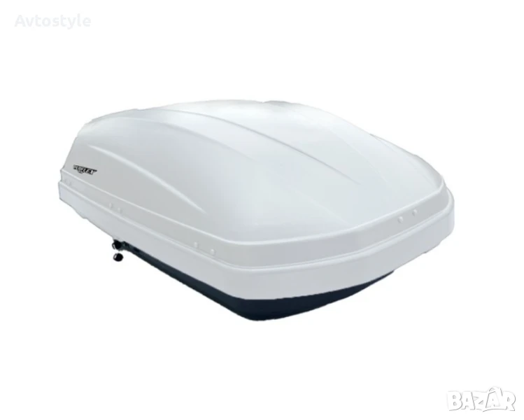 Автобокс Perflex Journey 370л с ключалка - бял, снимка 1