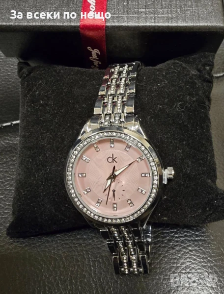 Calvin Klein Дамски Ръчен Сребрист Часовник В Кутия Код VL-139, снимка 1