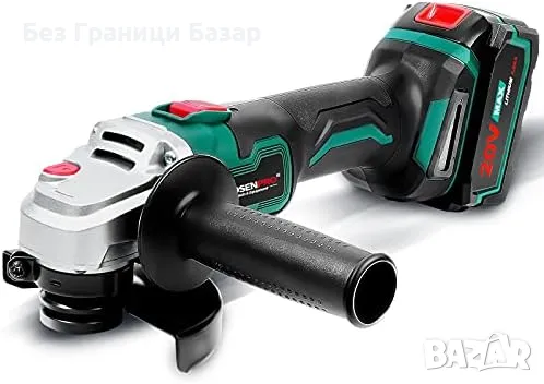 Нов Безчетков ъглошлайф 20V MAX 125MM с литиево-йонна батерия 4.0Ah, снимка 1
