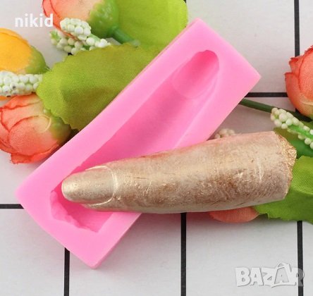 Пръст силиконов молд форма декорация торта фондан шоколад Хелоуин Halloween., снимка 1