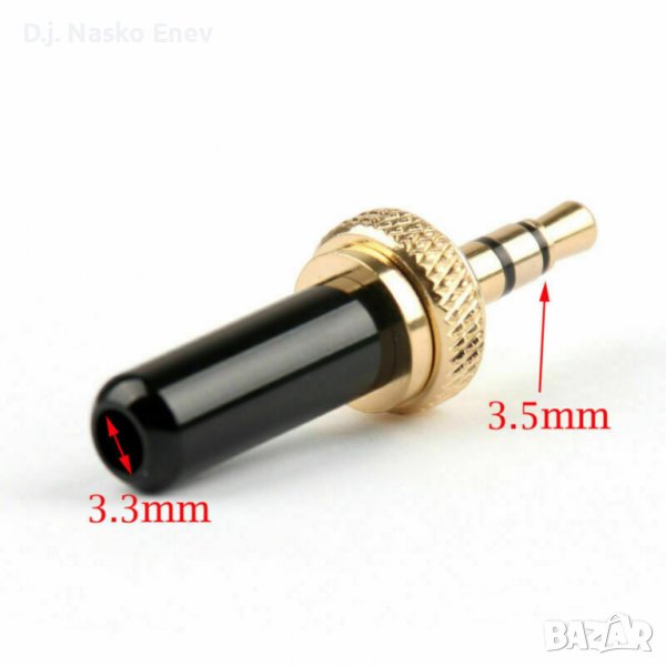 Special Mini 3.5mm Screw Lock Stereo Jack Sennheiser BK 3,5 жакче за Sennheiser Бодипак предавател, снимка 1