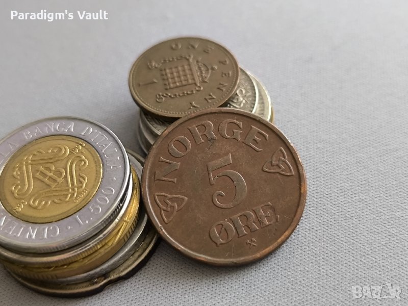 Монета - Норвегия - 5 оре | 1953г., снимка 1