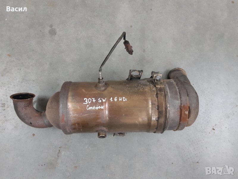 Празна коруба от катализатор Peugeot 307 SW 1.6 HDI 1.6hdi 110к.с Пежо 307 СВ Комби 1.6 ХДИ 1.6хди p, снимка 1