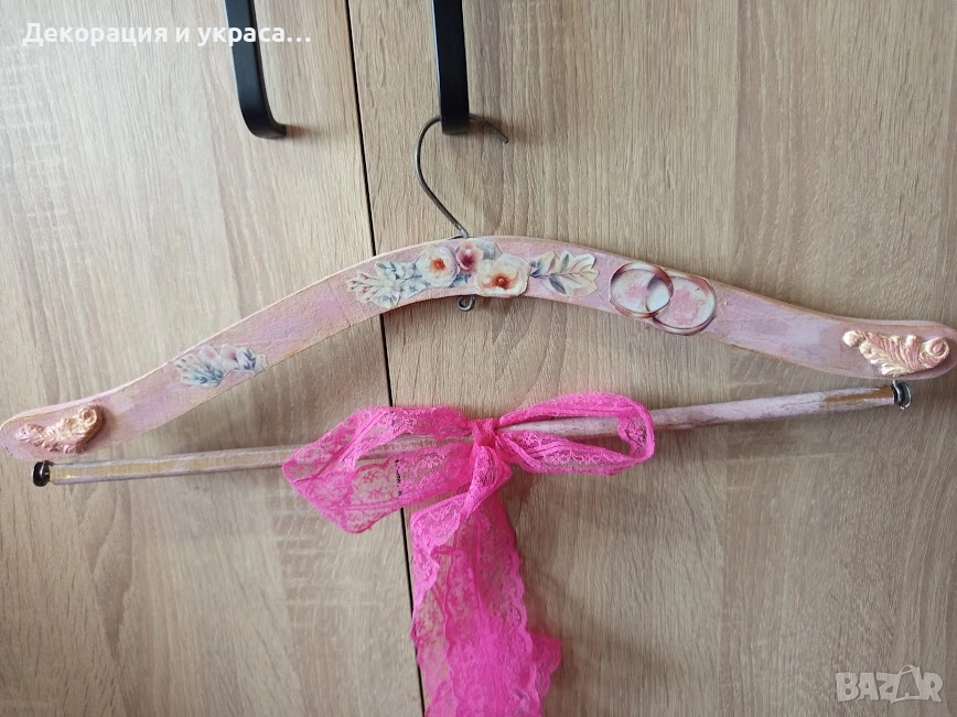Закачалки за сватба с декупажна техника, снимка 1
