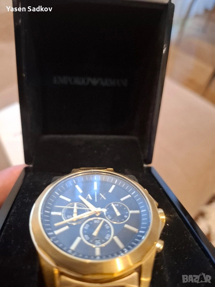 часовник ARMANI бартер за друг часоник има. кутия всичко комплет, снимка 1