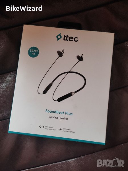 Безжични слушалки Ttec Soundbeat Plus Black НОВИ, снимка 1