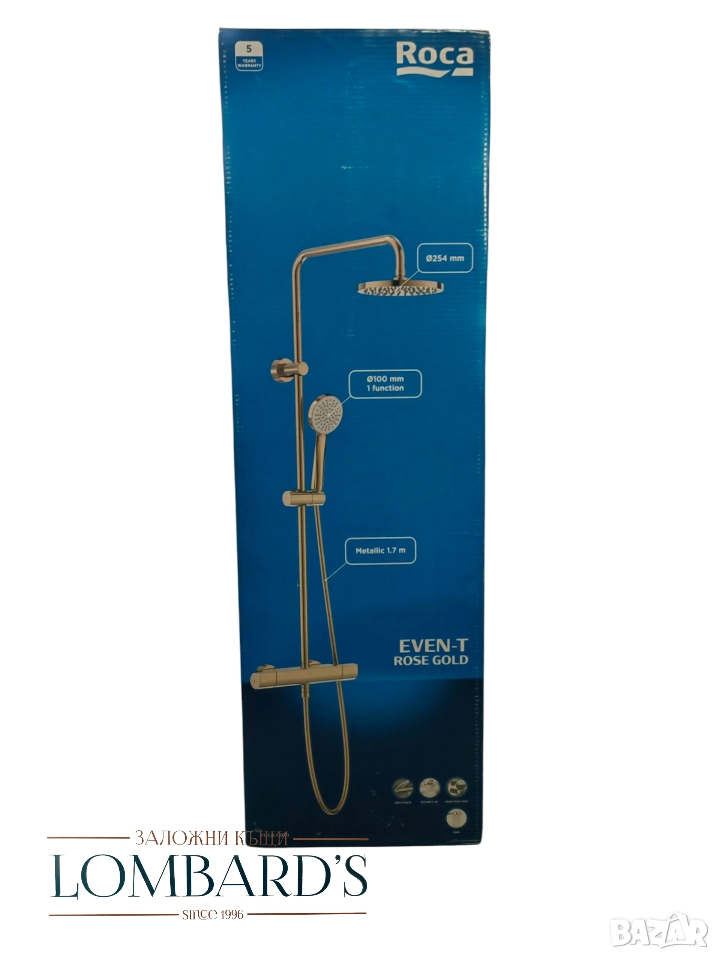 Roca A5A9A2ERG2 Even-Т Round Душ колона с термостатен смесител, снимка 1