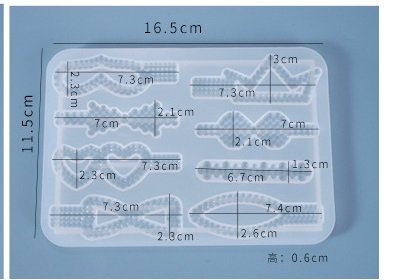 Фиба фиби силиконов молд форма калъп за смола направа на фибички, снимка 1