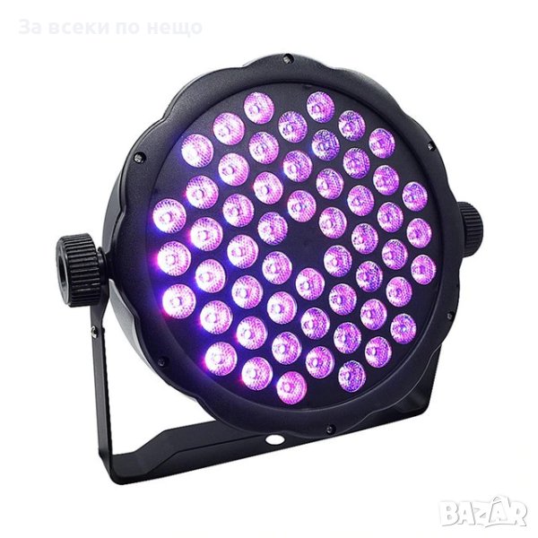 Светлинен прожектор, Par Led 54x3W Slim, Dmx вход-изход, Охладител, снимка 1