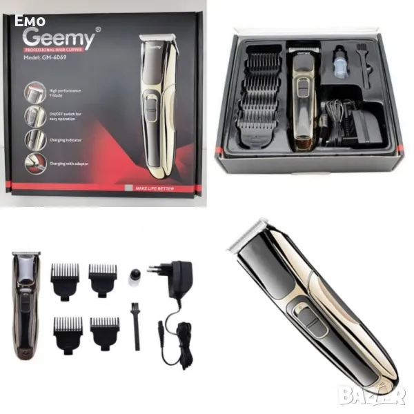 Акумулаторна машинка за подстригване и оформяне - GEEMY GM 6069, снимка 1