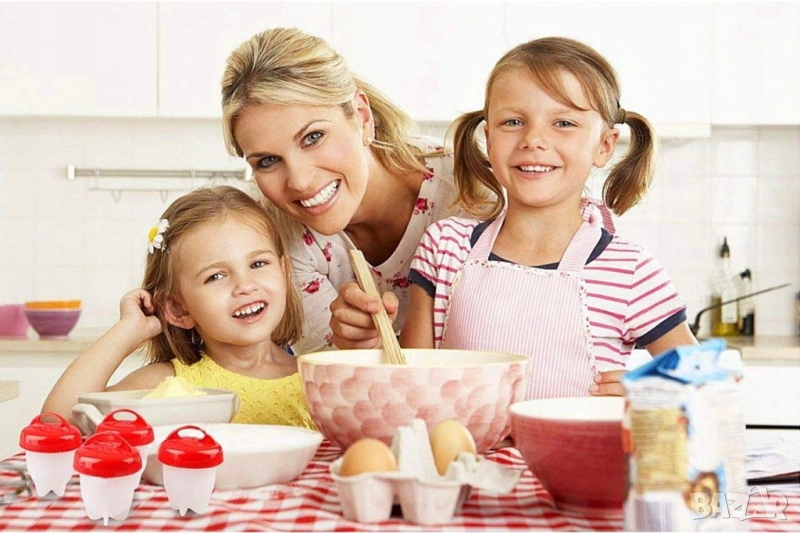 Силиконови формички за варене на яйца без черупка  , снимка 1