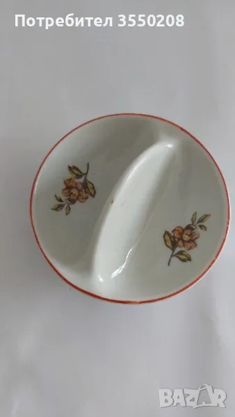 Солница кръг 9,5 см., снимка 1