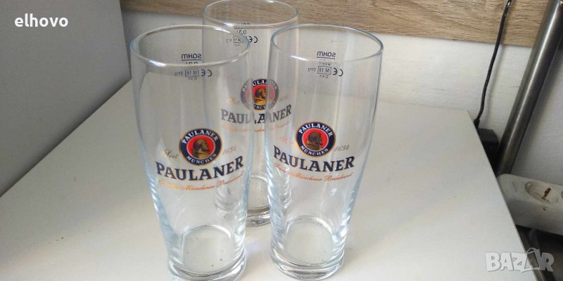 Стъклени чаши за бира 300мл, снимка 1