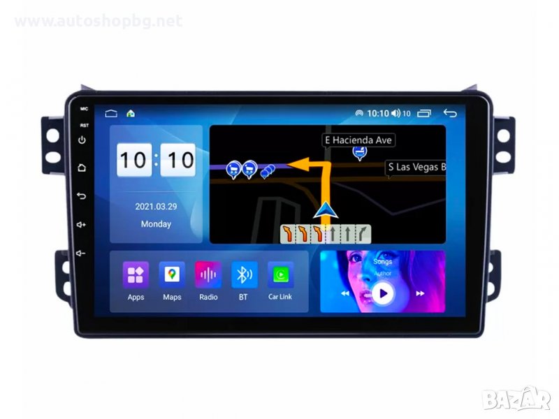 SUZUKI SPLASH RITZ 2008-2012/ OPEL AGILA 2008-2014 - 9'' НАВИГАЦИЯ, снимка 1