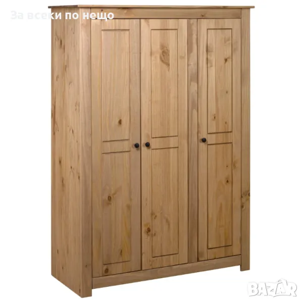 Гардероб с 3 врати, 118x50x171,5 см, бор, Panama Range, снимка 1