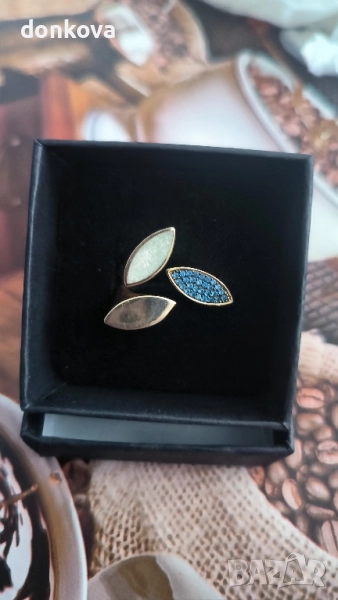 златен уникален пръстен , снимка 1