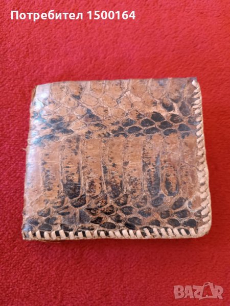 портфейл от естествена кожа на питон, нов, снимка 1