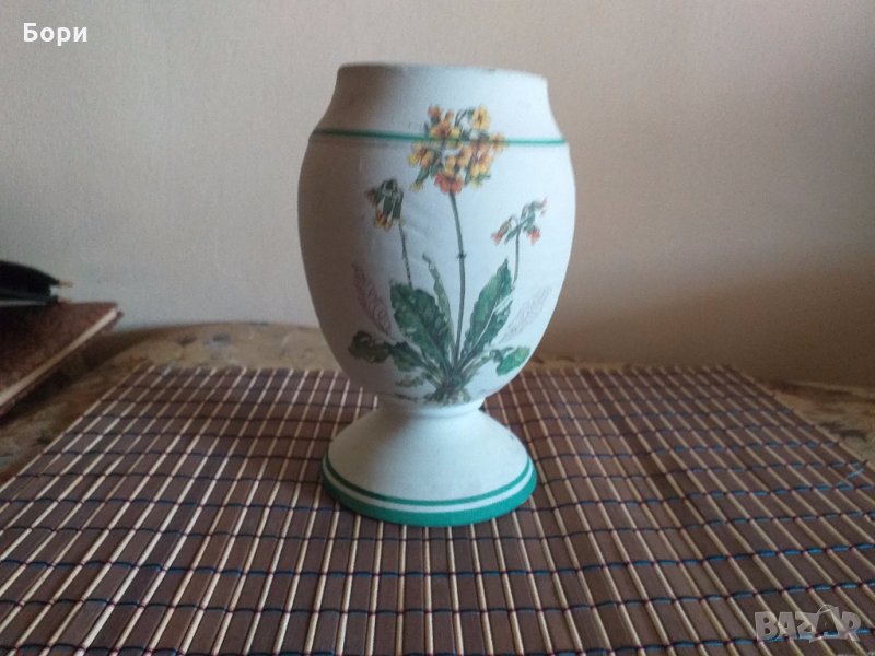 Рисувана керамична ваза, снимка 1