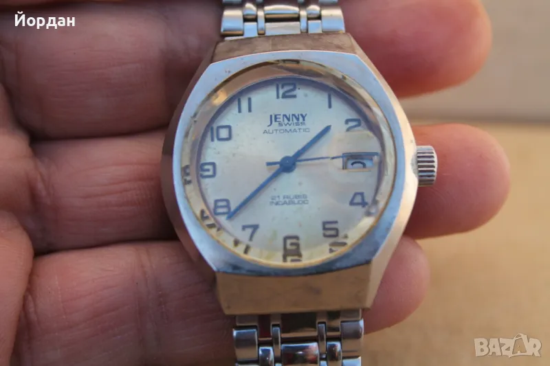 Швейцаркси мъжки часовник ''Jenny'' 25 камъка автоматик, снимка 1
